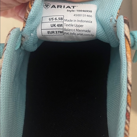 Ariat Chimayo Loafers Shoes Sneakers Lightweight Aztec Santa Fe Western 6.5 NWT - Picture 6 of 8